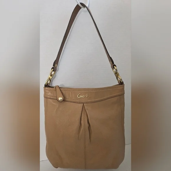 COACH MADISON HIPPIE SHOULDER BAG CAMEL C1381 F20114 - Picture 3 of 10